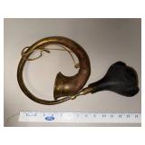 Vintage Brass Bulb Horn with Rubber Squeeze Bulb