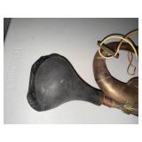 Vintage Brass Bulb Horn with Rubber Squeeze Bulb