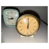 Set of 3 Vintage Westclox and Seth Thomas Alarm Clocks