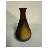 Vintage Handcrafted Vase with Native American Portrait Etching