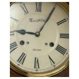 Montgomery Ward 30 Day Wall Clock with Octagonal Wood Case