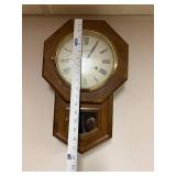 Montgomery Ward 30 Day Wall Clock with Octagonal Wood Case