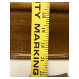 Wall-Mounted Wooden Regulator Clock with Floral Carving