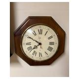 Howard Miller Octagon Wall Clock with Chime, 20 Inch