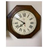 Howard Miller Octagon Wall Clock with Chime, 20 Inch