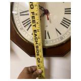 Howard Miller Octagon Wall Clock with Chime, 20 Inch