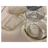 Vintage Glassware Collection with Serving Dishes, Citrus Juicer, and More