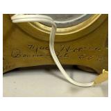 Pair of Ornate Vintage Cherub Mantel Clocks with Gilt Finish