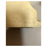 Set of 3 Vintage Marwal Plaster Figurines Busts and Chariot Scene