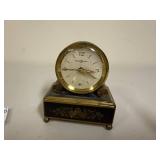 Vintage Reuge Music Box Clock Made in Switzerland