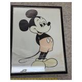 Set of 2 Framed Walt Disney Character Prints Mickey Mouse and Goofy