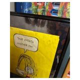 Framed Peanuts Comic Art Print 