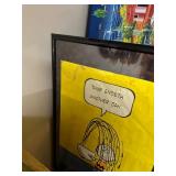 Framed Peanuts Comic Art Print 