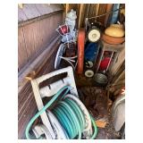 Large Assortment of Garden Tools, Statues, and Shed Contents