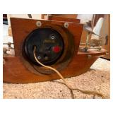 Vintage Sessions Nautical Ship Wheel Wall Clock with Metal Sails