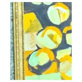 Framed Abstract Still Life Painting Signed by Artist 29x23 Inches