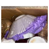 Assorted Glass Lamp Shades and Ceiling Light Covers Collection