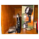 Assorted Portable Flashlights and Weatherproof Krypton Spotlight