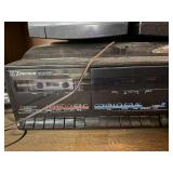 Emerson AM/FM Stereo Dual Cassette System with High Speed Dubbing