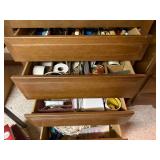 Large Collection of Vintage Sewing, Craft, and Notions Supplies in Drawer Lot