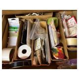 Large Collection of Vintage Sewing, Craft, and Notions Supplies in Drawer Lot