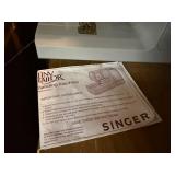 Singer Tiny Tailor Mending Machine, Baby Lock 418 Serger, Patterns, and Thread Collection