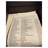 Large Collection of Vintage 45 RPM Records with Storage Cases and Listings