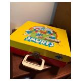 1982 Smurfs Portable Record Player with Original Case