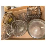 Collection of Vintage Glass Bowls and Vases