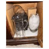Vintage Glass Pitcher, Jar, and Vase Collection