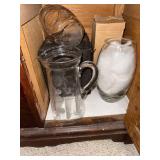 Vintage Glass Pitcher, Jar, and Vase Collection