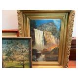 Collection of 6 Framed Vintage and Signed Artwork Prints and Paintings