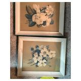 Collection of Framed Vintage Artwork and Silhouette Prints