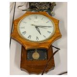 Pair of Vintage Electric Clocks - Ornate Metal and United Wall Clock