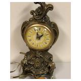 Pair of Vintage Electric Clocks - Ornate Metal and United Wall Clock