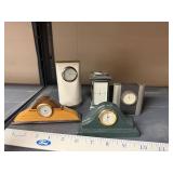 Collection of 5 Assorted Desk Clocks