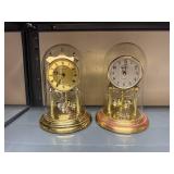 Set of 2 Quartz Anniversary Mantel Clocks - Portsmouth and Howard Miller
