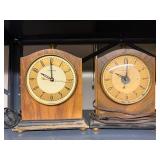 Pair of Vintage Hammond Chronmaster Mantel Clocks