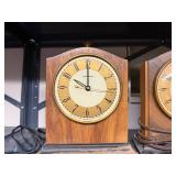Pair of Vintage Hammond Chronmaster Mantel Clocks
