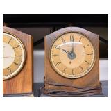 Pair of Vintage Hammond Chronmaster Mantel Clocks