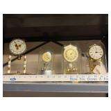 Set of 4 Vintage Anniversary Dome Clocks Assorted Styles