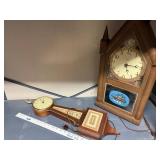 Lot of 2 Vintage Seth Thomas Electric Wall Clocks
