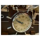 Vintage United Ship Wheel Nautical Clock with Metal Sails