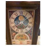 Vintage True Temper Wooden Framed Planting Guide Wall Clock