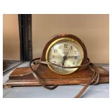 Hammond Electric Mantel Clock with Wood Case