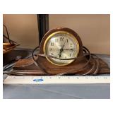 Hammond Electric Mantel Clock with Wood Case