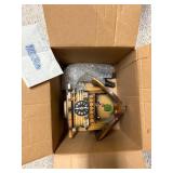 Wooden Cuckoo Clock with Painted Figures