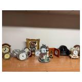 Collection of 12 Vintage and Novelty Tabletop Clocks