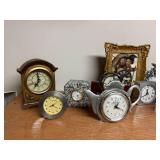 Collection of 12 Vintage and Novelty Tabletop Clocks