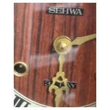 Set of 4 Vintage Wooden Wall Clocks Including Sehwa and Wangja